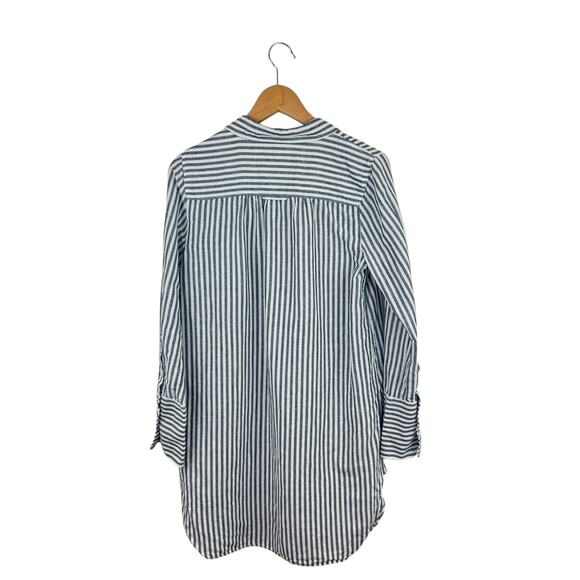 J. Crew Striped Linen-Blend Beach Shirt - Picture 4 of 4